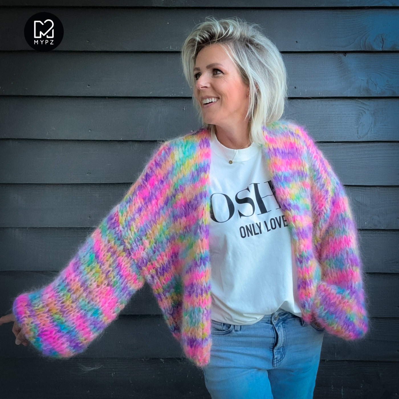 Knitting Kit – MYPZ Short Chunky Mohair Cardigan Maia No.15 (ENG-NL-DE)