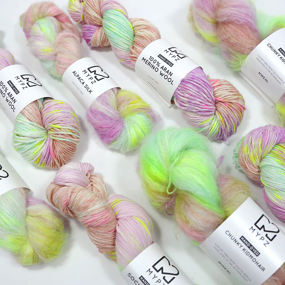 MYPZ Hand-dyed 100% Aran Merino Wool – Beach