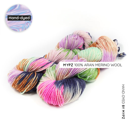 MYPZ Duo skeins Aran merino Blossom