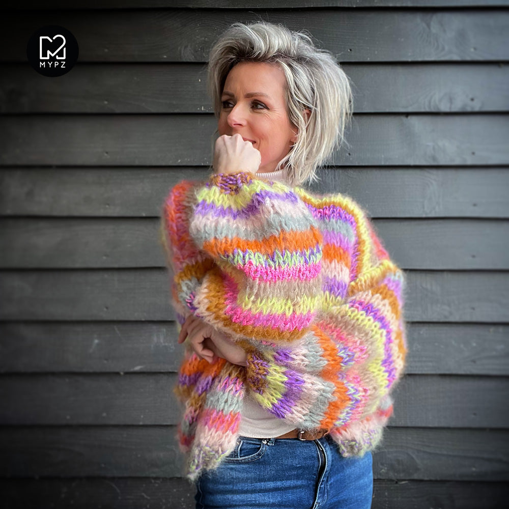 Knitting Kit – MYPZ Short Chunky Mohair Cardigan Wow! No.15 (ENG-NL)