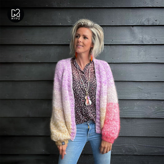 Knit pattern – MYPZ top-down cardigan Fleecy No.9 (ENG-NL)