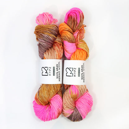 MYPZ Hand-dyed 100% Aran Merino Wool – Pecan