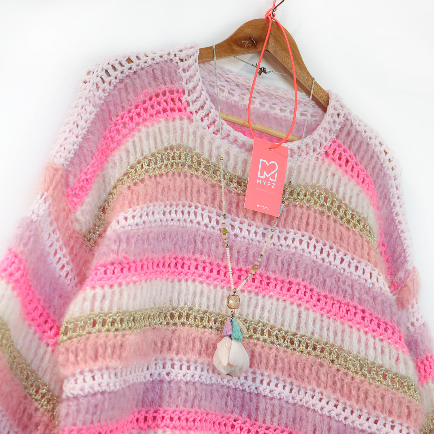 Crochet kit – MYPZ Chunky pullover Jasmin (ENG-NL-DE)