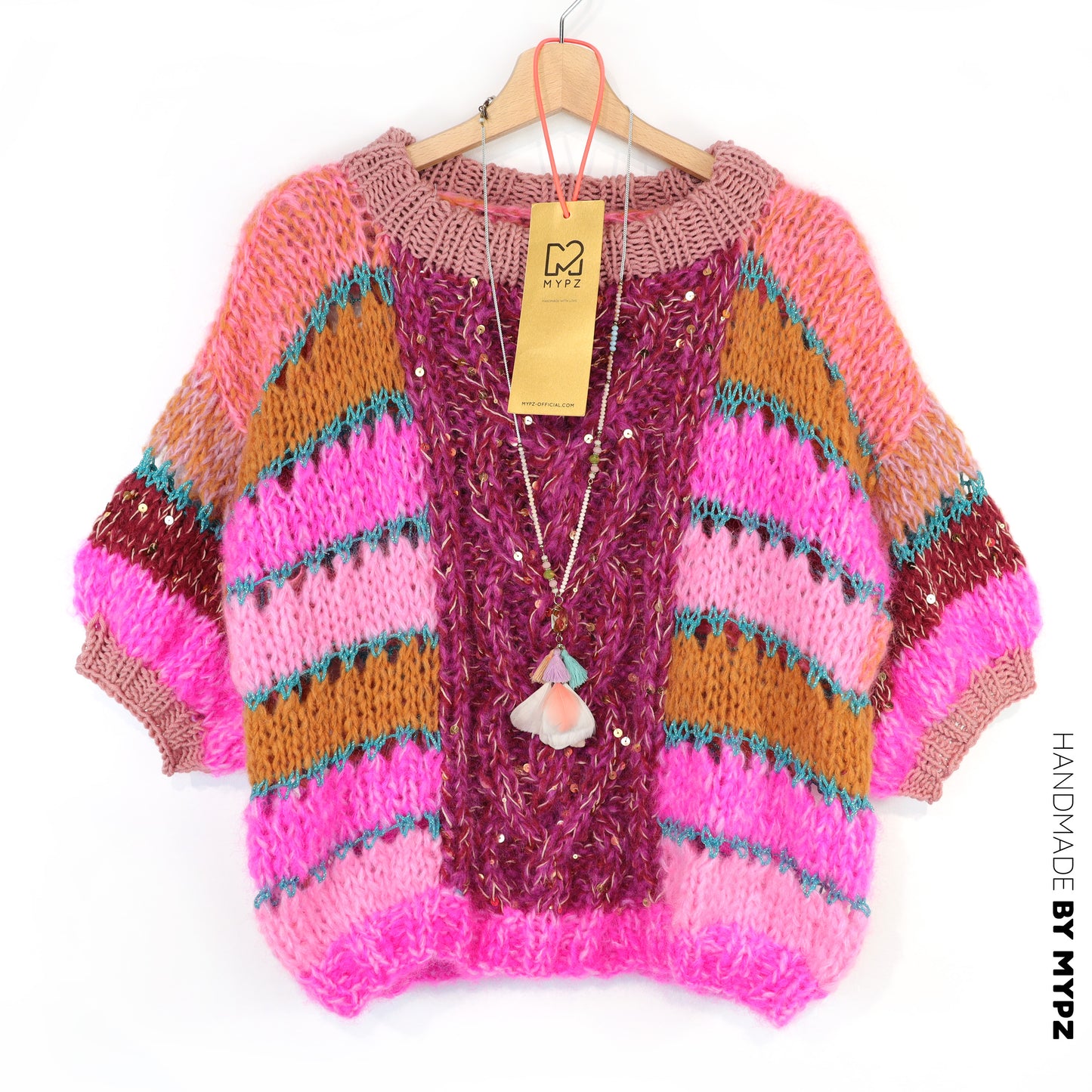 Knitting kit – MYPZ  Light Alpaca Mohair Top Wildberry No10 (ENG-NL-DE)