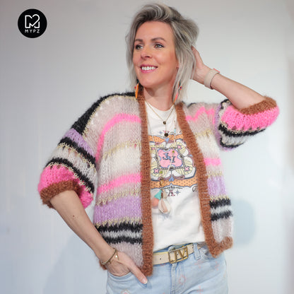 Knitting kit – MYPZ Light Mohair Cardigan Alexia No10 (ENG-NL-DE)