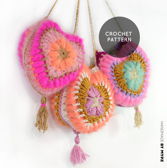 Crochet pattern - MYPZ 3D Heart bag (ENG-NL-DE-FR-ES)