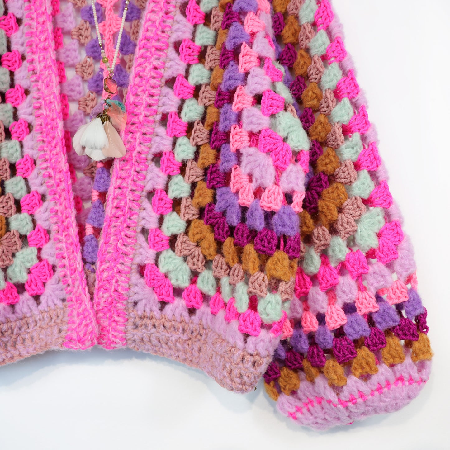Crochet kit - MYPZ Hexagon Cardigan Pink Mojito (ENG-NL-DE)