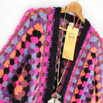 Crochet kit – MYPZ Hexagon Mohair Cardigan Wild (ENG-NL-DE)