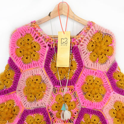 Crochet kit - MYPZ Poncho Pecan (ENG-DE-NL-ES-FR-IT-DA-SV-NO)