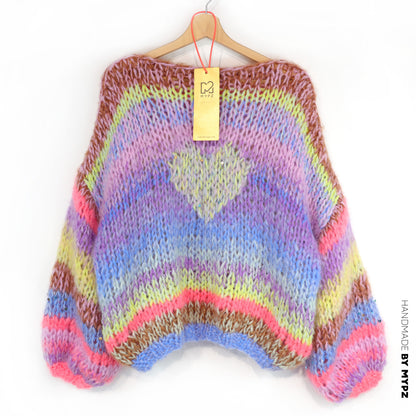 Knitting Kit – MYPZ Short Chunky Alpaca-Mohair Pullover Lake No15 (ENG-NL-DE)