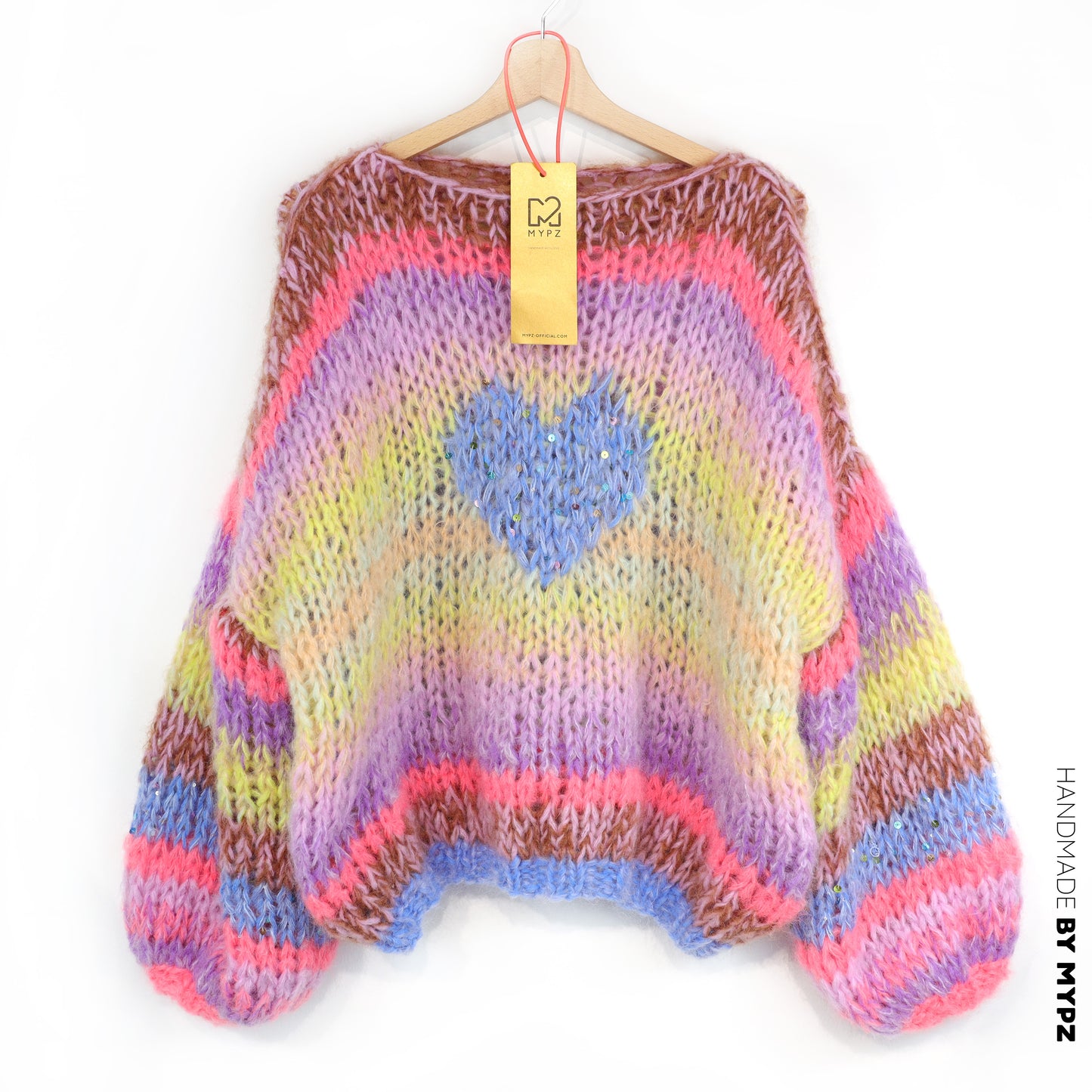 Knitting Kit – MYPZ Short Chunky Alpaca-Mohair Pullover Lake No15 (ENG-NL-DE)