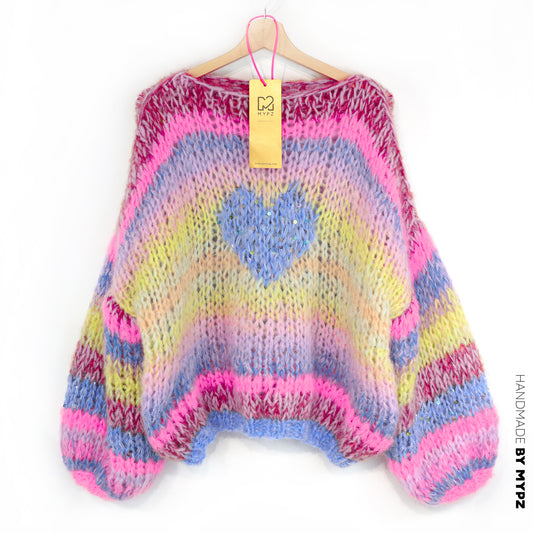 Knit Pattern – MYPZ Short Chunky Alpaca-Mohair Pullover Sunset Rave No15 (ENG-DE-NL-ES-FR-IT-DA-SV-NO) 