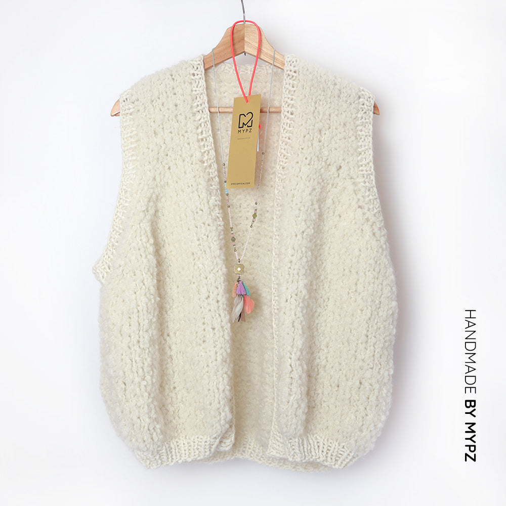 Knitting kit - MYPZ Chunky Teddy Gilet Star no10 (ENG-NL-DE)