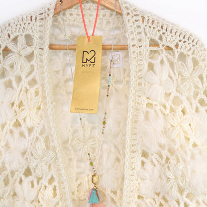 Crochet pattern - MYPZ Wildflower cardigan Shades of White (ENG-NL-DE-FR-ES)