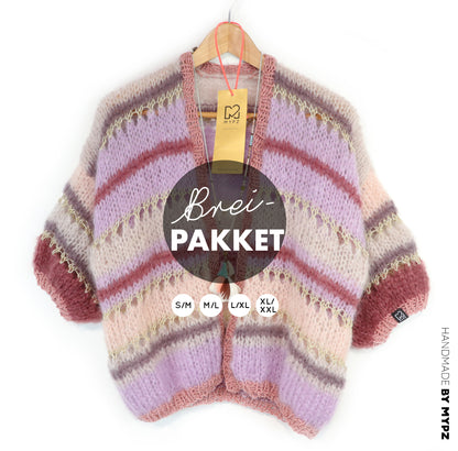 Knitting kit – MYPZ Short Light Mohair Cardigan Emma No10 (ENG-NL-DE)