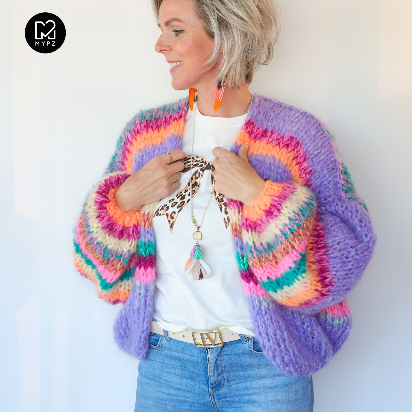 MYPZ Chunky Mohair Cardigan Madeira