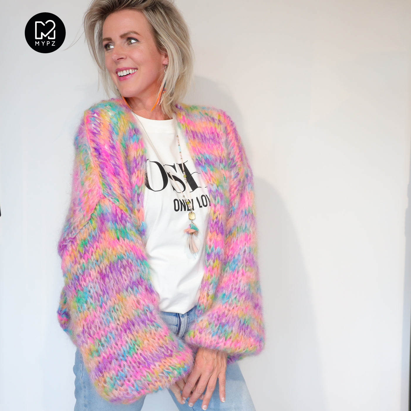 Knitting Kit – MYPZ Short Chunky Mohair Cardigan Maia No.15 (ENG-NL-DE)