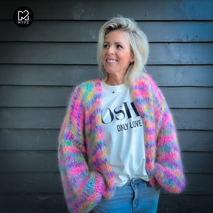 Knitting Kit – MYPZ Short Chunky Mohair Cardigan Maia No.15 (ENG-NL-DE)