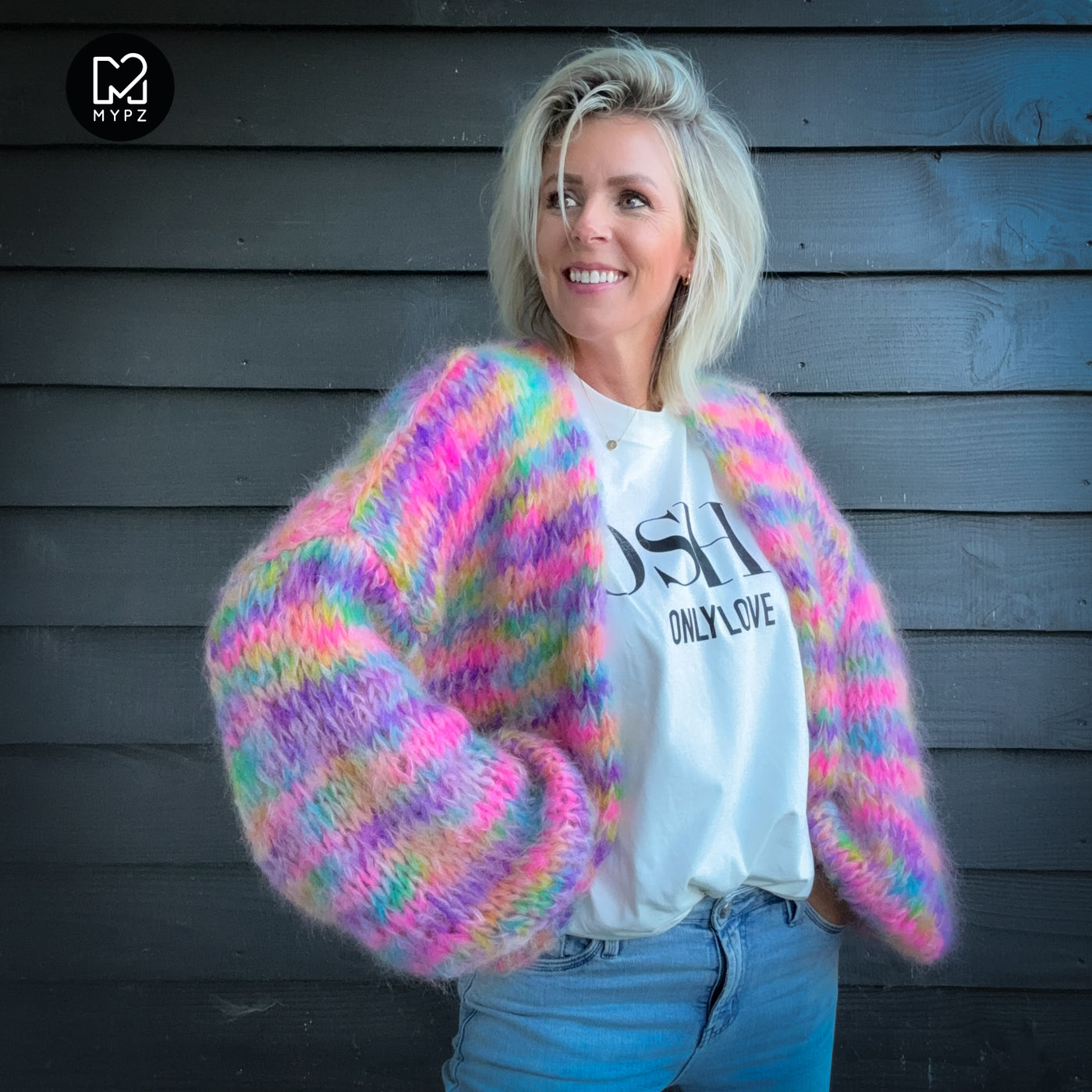 Knitting Kit – MYPZ Short Chunky Mohair Cardigan Maia No.15 (ENG-NL-DE)