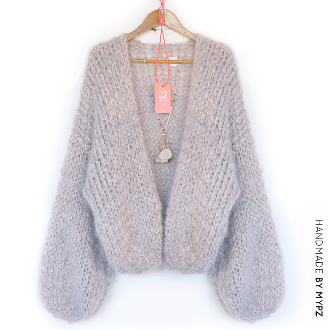 Knitting Kit – MYPZ Short Chunky Mohair Cardigan Sparkling Sand No.15 (ENG-NL-DE)