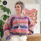 Knitting Kit – MYPZ Chunky Mohair Pullover Paris No15 (ENG-NL-DE)