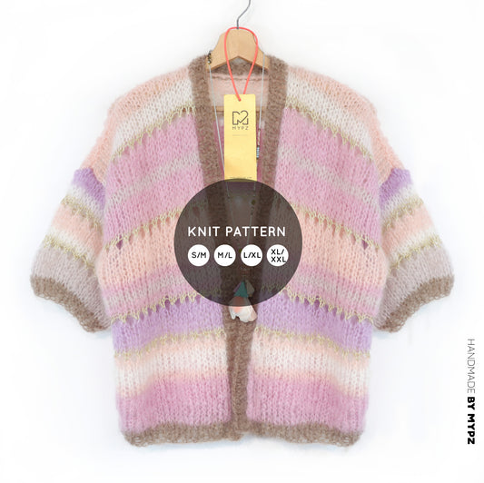 Knit pattern – MYPZ Light Mohair Cardigan Milana No10 (ENG-NL-DE)