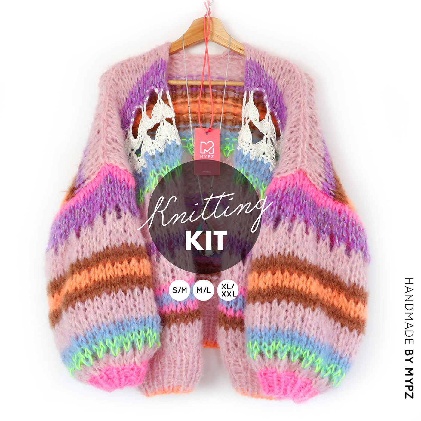 Knitting Kit – MYPZ Chunky Mohair Cardigan Miami No.15 (ENG-NL)