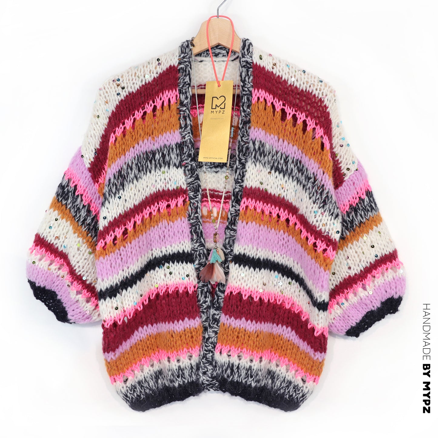 MYPZ Light Alpaca Cardigan Twinkle Berry