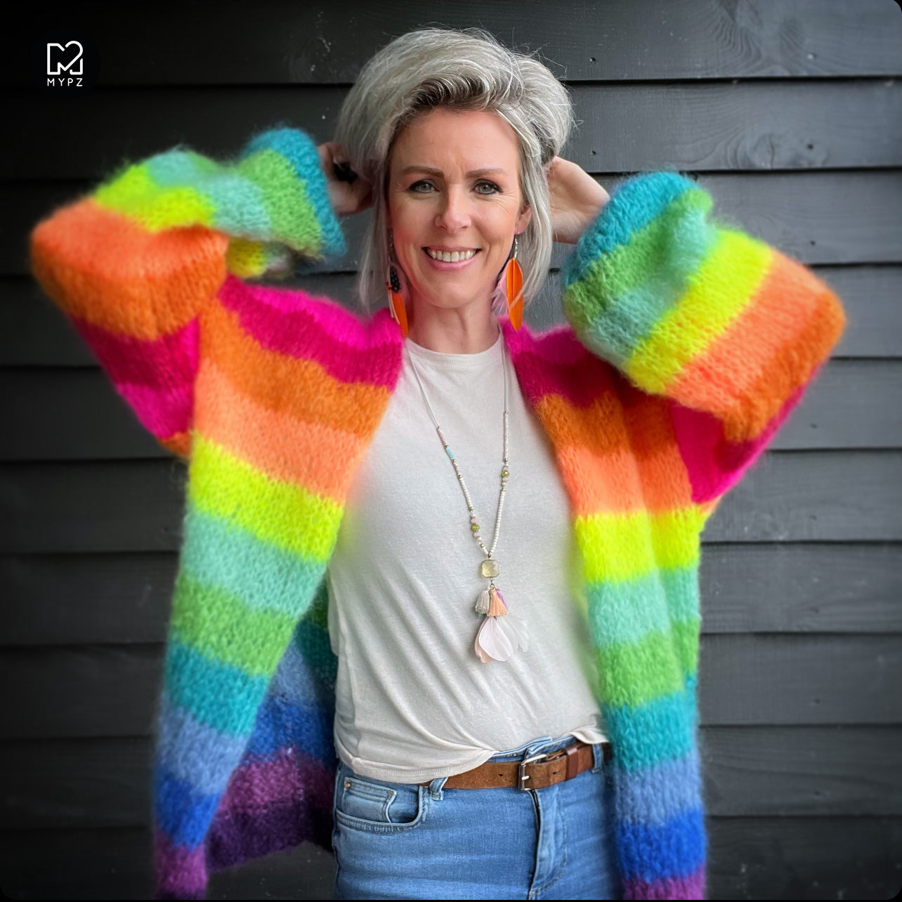 Knitting pattern – MYPZ Light Mohair Cardigan Bowie No10 (ENG-NL-DE)