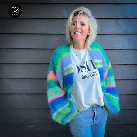 Knitting kit – MYPZ Basic Light Mohair Cardigan Shamrock No10 (ENG-NL-DE)