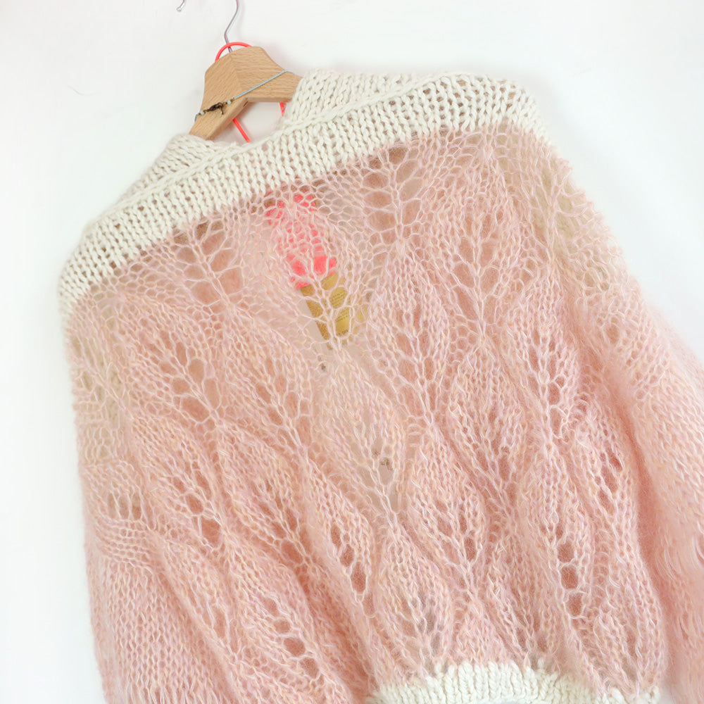 MYPZ Light Mohair Cardigan Leaves