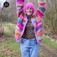 Crochet kit - MYPZ Mohair Granny stripes cardigan Fiesta (ENG-NL)