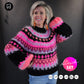 Knitting Kit – MYPZ Nordic top-down sweater Ziggy No6 (ENG-NL-DE)