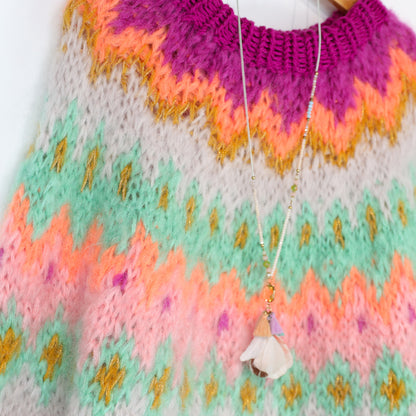 Knit pattern – MYPZ Chunky Topdown Mohair Pullover Snowberry No.12 (ENG-DE-NL-ES-FR-IT-DA-SV-NO)