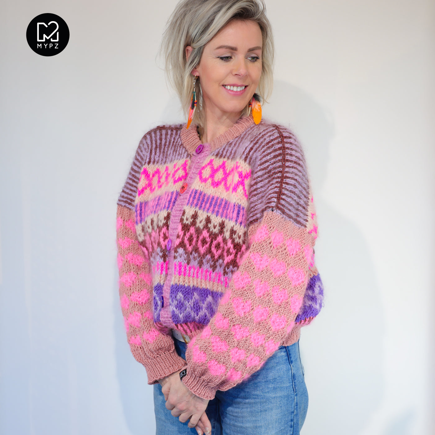 Knitting pattern – MYPZ Nordic cardigan True Love No6 (ENG-NL)