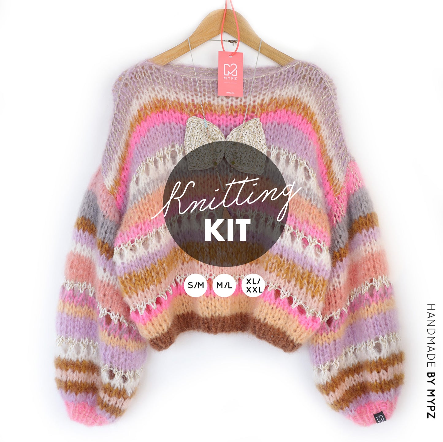 Knitting Kit – Chunky Mohair Pullover Bijoux No.12 (ENG-NL)