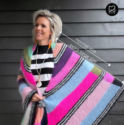 Knitting pattern - Big Cosy Cuddle Mohair Shawl No6 (ENG-NL)