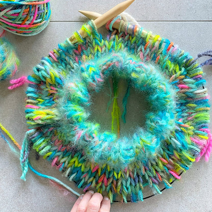 MYPZ Chunky kidmohair – hand-dyed Happy Forest