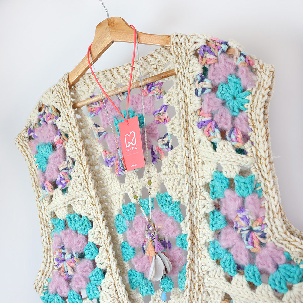 Crochet kit - MYPZ Granny Boho Gilet Sea (ENG-NL)