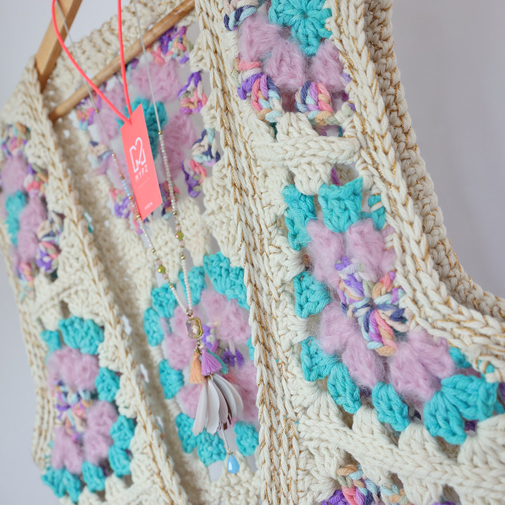 Crochet kit - MYPZ Granny Boho Gilet Sea (ENG-NL)